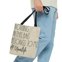 Load image into Gallery viewer, Nothing In This Bag Belongs to Me Tan Tote Bag
