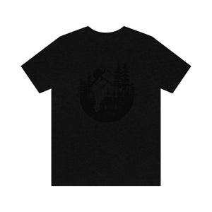 Cabin in The Woods Sketch Men's Short Sleeve Graphic Tee