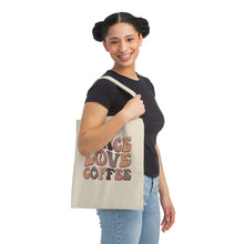 Load image into Gallery viewer, Peace Love Coffee Canvas Tote Bag
