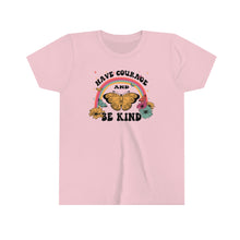 Load image into Gallery viewer, Have Courage Be Kind Girls Retro T-shirt
