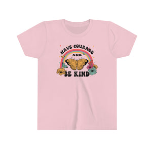 Have Courage Be Kind Girls Retro T-shirt