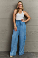 Load image into Gallery viewer, GeeGee Out Of Site Full Size Denim Cargo Pants
