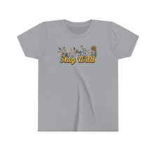 Load image into Gallery viewer, Stay Wild Wildflowers Girls Youth Retro T-shirt
