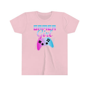 Gamer Girl Youth Girls Retro T-shirt