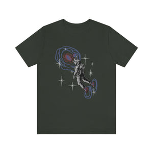 Space Basketball Men's Short Sleeve Graphic Tee