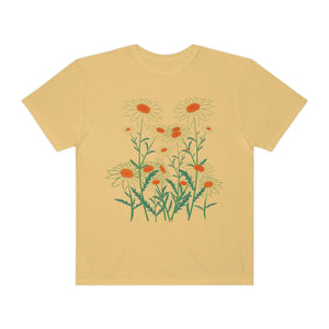 Wildflowers Stenciled Women’s Vintage T-shirt