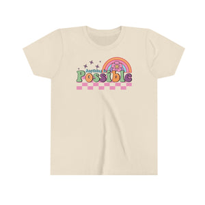 Anything Possible Youth Girls Retro T-shirt