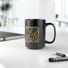 Load image into Gallery viewer, Abstract Garden Mode Black Mug, 15oz
