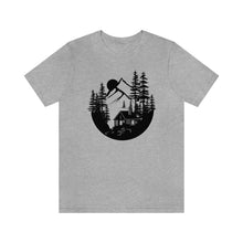 Load image into Gallery viewer, Cabin in The Woods Sketch Men&#39;s Short Sleeve Graphic Tee
