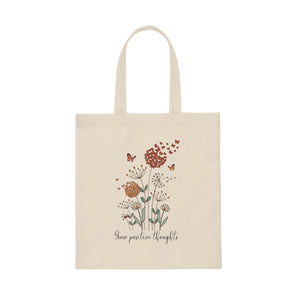 Grow Positive Canvas Tote Bag