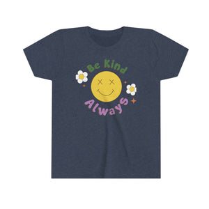 Be Kind Always Youth Girls Retro T-shirt