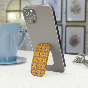 Retro 70's Mushroom Flower  Phone Click-On Grip