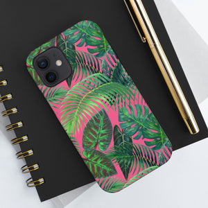 Neon Jungle Pink and Green Tough Phone Case, Case-Mate