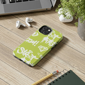 Graffiti Green Tough Phone Case, Case-Mate