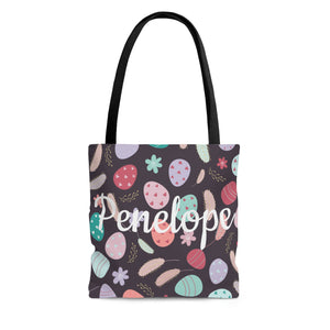 Girls Custom Easter Egg Bag Black