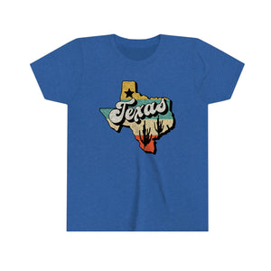 Texas State Retro Youth Girls State T-shirt