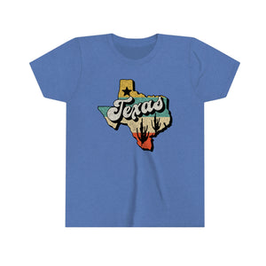 Texas State Retro Youth Girls State T-shirt