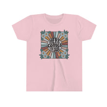 Load image into Gallery viewer, Here Comes The Sun Girls Youth Retro T-shirt
