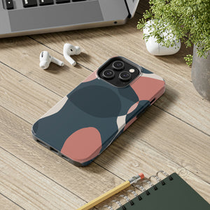 Abstract Pink and Blue Tough Phone Case, Case-Mate