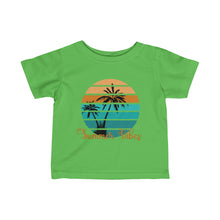 Load image into Gallery viewer, Summer Vibes Palm Tree Infant Fine Jersey Tee
