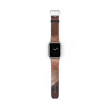 Load image into Gallery viewer, Brown Marble Faux-Leather Apple Watch Band
