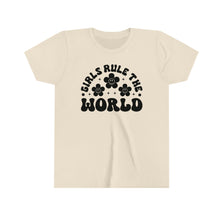 Load image into Gallery viewer, Girls Rule The World Youth Girls Retro T-shirt
