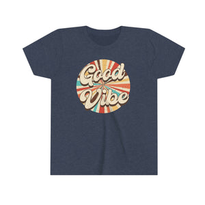 Good Vibes Girls Youth Retro T-shirt