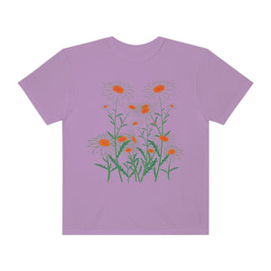 Wildflowers Stenciled Women’s Vintage T-shirt