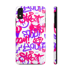 Graffiti Pink Tough Phone Case, Case-Mate