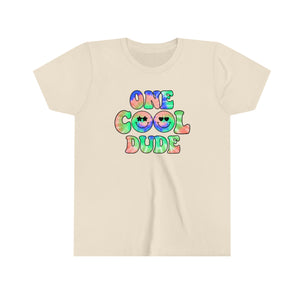 One Cool Dude Tie-Dye Youth Boys T-shirt