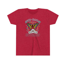 Load image into Gallery viewer, AntiSocial Butterfly Youth Girls Retro T-shirt
