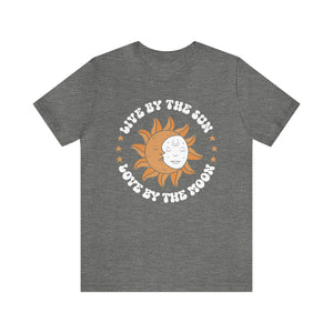 Live By The Sun and Moon Celestial Women's Short Sleeve Graphic Tee