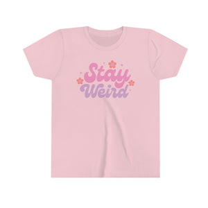 Stay Weird Girls Youth Retro T-shirt