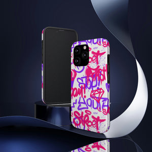 Graffiti Pink Tough Phone Case, Case-Mate