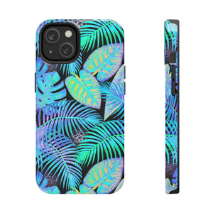 Neon Blue Jungle Tough Phone Case, Case-Mate