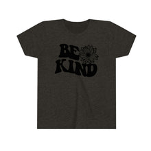 Load image into Gallery viewer, Be Kind Sunflower Graphic Youth Girls Retro T-shirt
