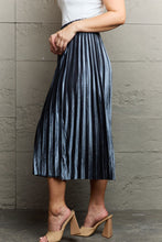 Load image into Gallery viewer, Ninexis Accordion Pleated Flowy Midi Skirt
