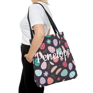 Girls Custom Easter Egg Bag Black