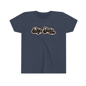 Big Sister Retro Leopard Girls Retro T-shirt