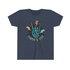 Mamas Boy Hand Retro Youth Boys T-shirt