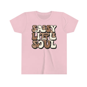 Sassy Little Soul Girls Youth Retro T-shirt