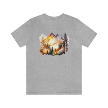 Load image into Gallery viewer, Watercolor Mountains Men&#39;s Short Sleeve Graphic Tee
