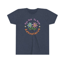 Load image into Gallery viewer, Say Yes to New Adventures Girls Youth Retro T-shirt
