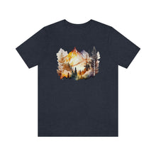 Load image into Gallery viewer, Watercolor Mountains Men&#39;s Short Sleeve Graphic Tee
