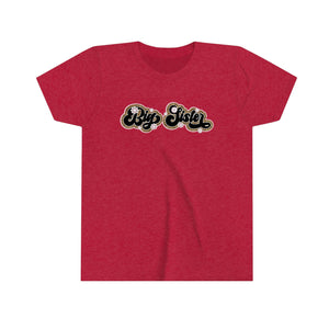 Big Sister Retro Leopard Girls Retro T-shirt