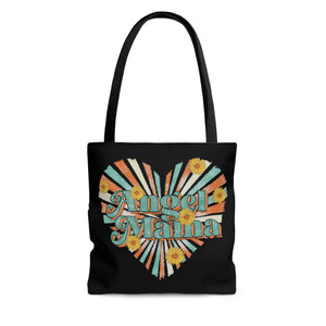 Angel Mama Black High Quality Tote Bag