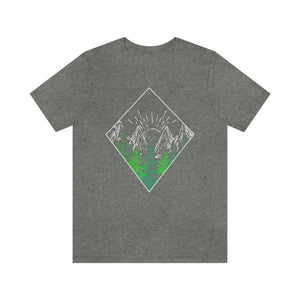 Nature Mountains Hand-Drawn Men's Short Sleeve Graphic Tee