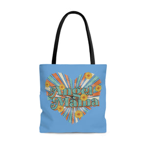 Angel Mama Blue High Quality Tote Bag