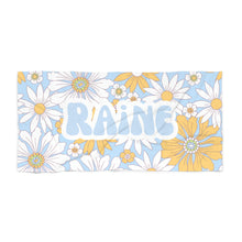 Load image into Gallery viewer, The Raine Retro Floral Custom Name Beach Towel
