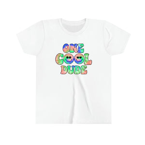 One Cool Dude Tie-Dye Youth Boys T-shirt